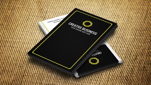 Business Card Black and Yellow