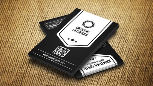 Business Card Black and White